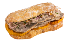 Pan con Chicharrón (Pan Cristal)